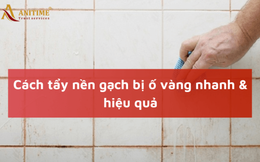 6 cách tẩy nền gạch bị ố vàng sạch sẽ nhanh chóng mà không cần dùng hóa chất