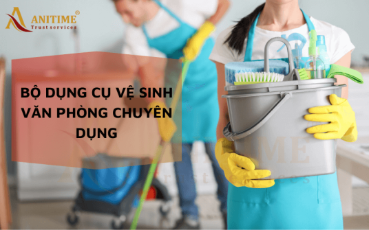 Bộ đồ dùng/dụng cụ vệ sinh văn phòng chuyên dụng