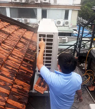 Vệ sinh cục nóng máy lạnh Anitime