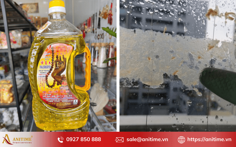 Cách tẩy keo silicone trên kính bằng dầu hôi
