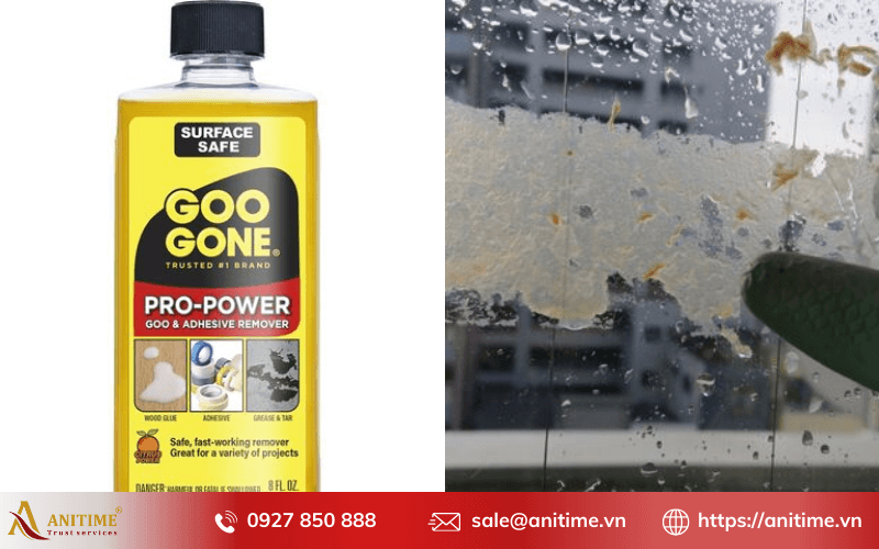 Cách tẩy keo silicone trên kính bằng hóa chất tẩy rửa