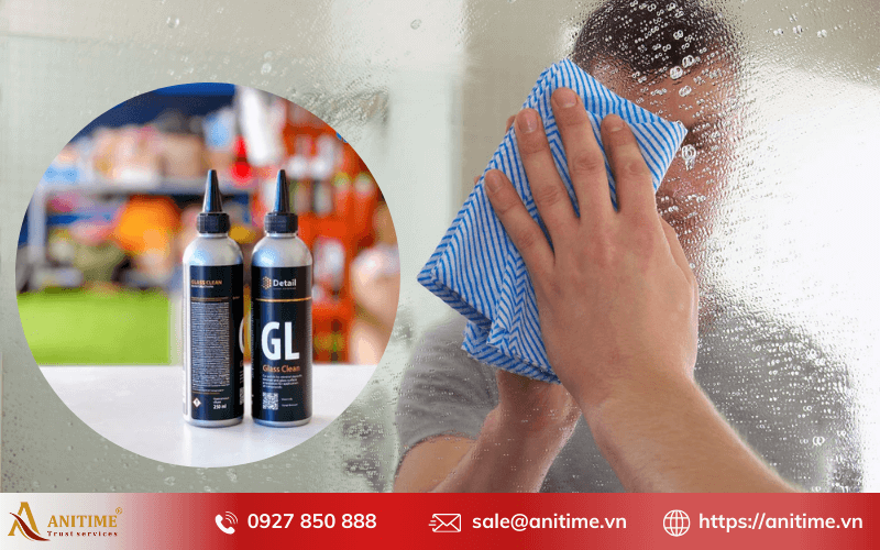 Tẩy kính bị ố mốc bằng chất có tính axit