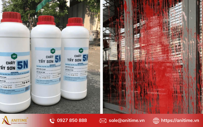 Cách tẩy sơn trên kính bằng dung dịch 5N