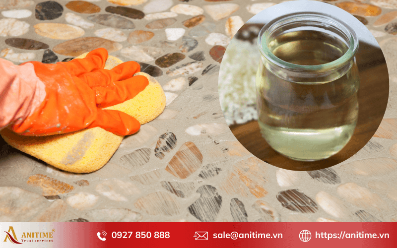 Cách làm sạch xi măng trên nền gạch bằng giấm