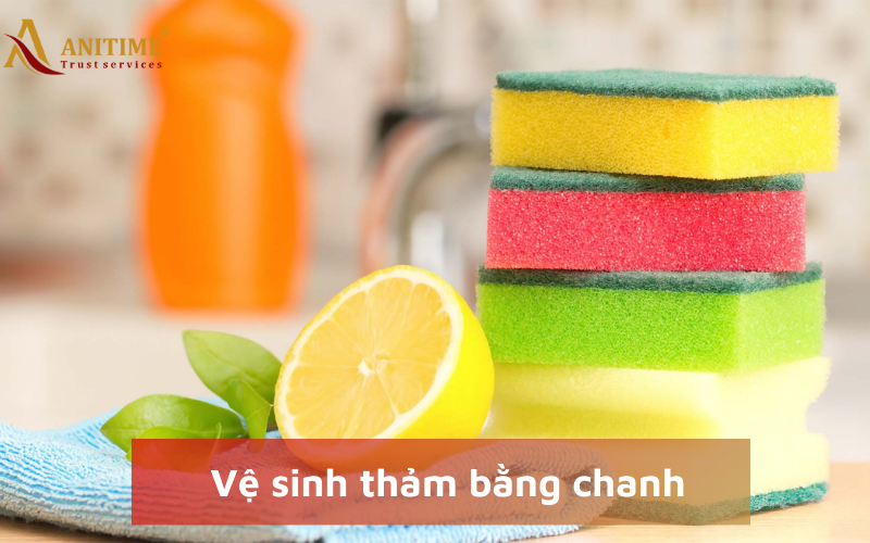 Vệ sinh thảm bằng chanh