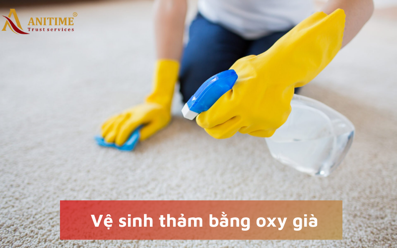 Vệ sinh thảm bằng oxy già