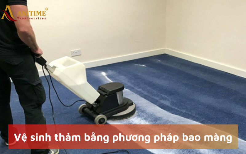 Vệ sinh thảm văn phòng bằng phương pháp bao màng
