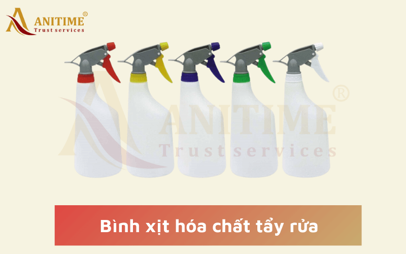 Bình xịt hóa chất tẩy rửa