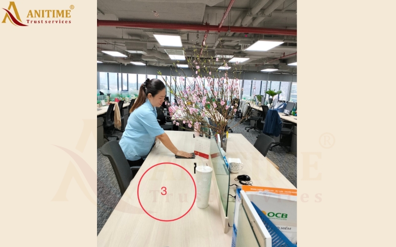 Dịch vụ vệ sinh ở ngân hàng OCB