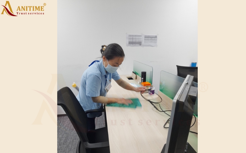 Dịch vụ vệ sinh ở ngân hàng OCB